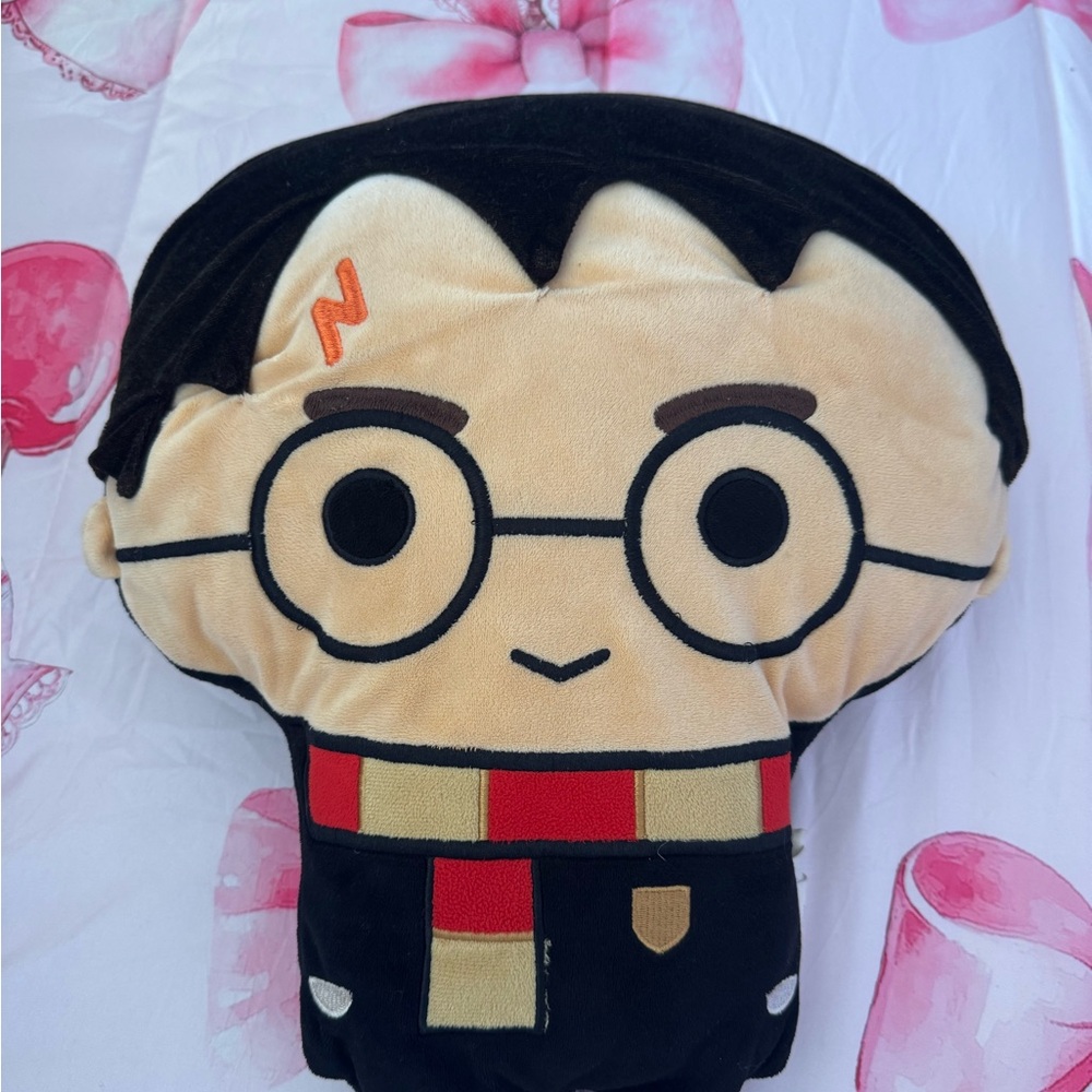 Warner Bros. Harry Potter Plush Pillow - Black, Cream, and Red